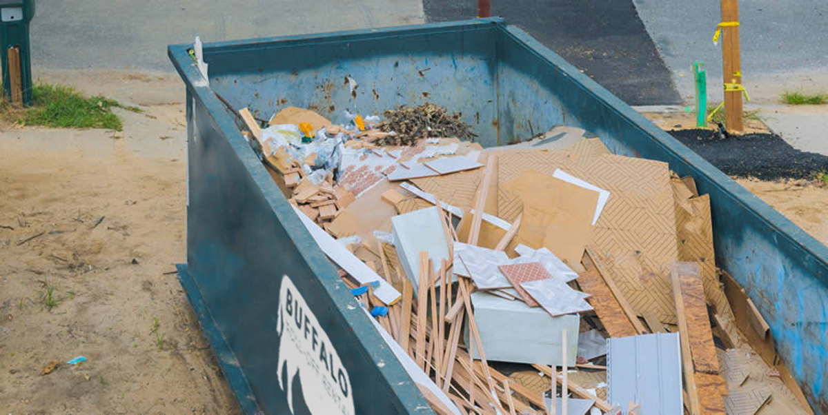 Dumpster interior - full